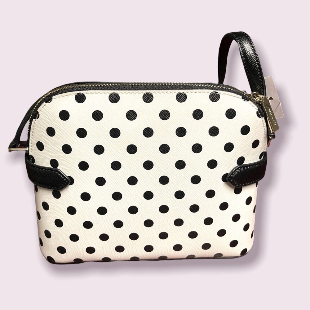 NWT Kate Spade New York Staci Polka Dot Dome Crossbody in Cream Multi - Picture 2 of 8